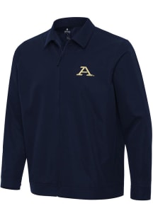 Antigua Akron Zips Mens Navy Blue Pivot Light Weight Jacket