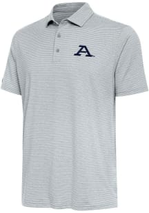Antigua Akron Zips Mens Grey Scheme Short Sleeve Polo