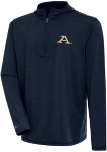 Antigua Akron Zips Mens Navy Blue Tidy Long Sleeve Qtr Zip Pullover