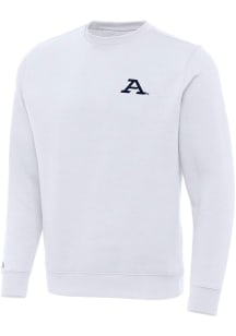 Antigua Akron Zips Mens White Victory Long Sleeve Crew Sweatshirt
