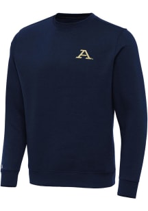 Antigua Akron Zips Mens Navy Blue Victory Long Sleeve Crew Sweatshirt