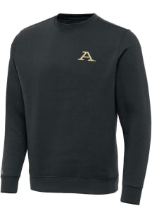 Antigua Akron Zips Mens Charcoal Victory Long Sleeve Crew Sweatshirt