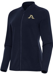 Antigua Akron Zips Womens Navy Blue Continual Light Weight Jacket