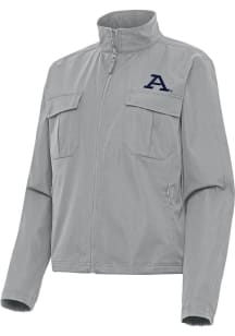 Antigua Akron Zips Womens Grey Even Par Light Weight Jacket