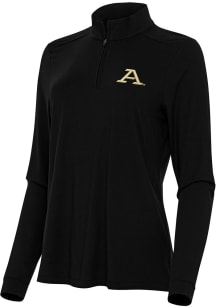 Antigua Akron Zips Womens Black Intent Qtr Zip