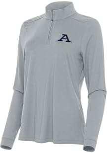 Antigua Akron Zips Womens Grey Intent Qtr Zip