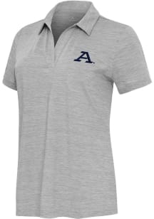 Antigua Akron Zips Womens Grey Layout Short Sleeve Polo Shirt