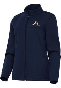 Antigua Akron Zips Womens Navy Blue Links Light Weight Jacket