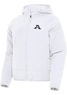 Antigua Akron Zips Womens White Universe Filled Jacket