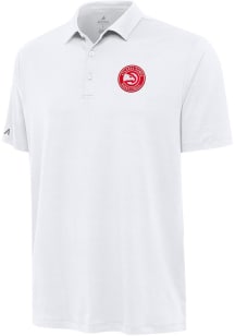 Antigua Atlanta Hawks Mens White Reprocess Recycled Short Sleeve Polo