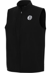 Antigua Brooklyn Nets Mens Black Regard Sleeveless Jacket