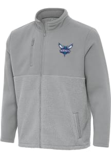 Antigua Charlotte Hornets Mens Grey Daily Fused Medium Weight Jacket