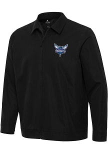 Antigua Charlotte Hornets Mens Black Pivot Light Weight Jacket