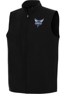 Antigua Charlotte Hornets Mens Black Regard Sleeveless Jacket