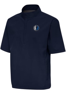 Antigua Dallas Mavericks Mens Navy Blue Alternate Brisk Short Sleeve Jacket