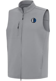 Antigua Dallas Mavericks Mens Grey Alternate Demand Sleeveless Jacket