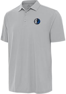 Antigua Dallas Mavericks Mens Grey Alternate Era Short Sleeve Polo