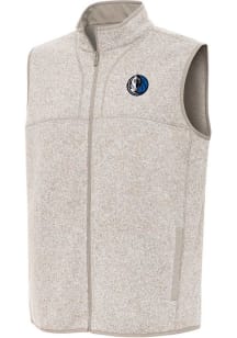 Antigua Dallas Mavericks Mens Oatmeal Alternate Fortune Sleeveless Jacket