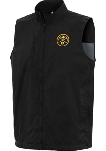 Antigua Denver Nuggets Mens Black Brisk Sleeveless Jacket