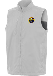 Antigua Denver Nuggets Mens Grey Brisk Sleeveless Jacket
