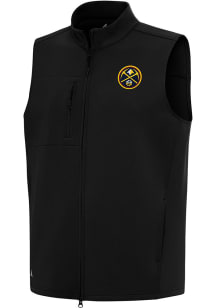 Antigua Denver Nuggets Mens Black Demand Sleeveless Jacket