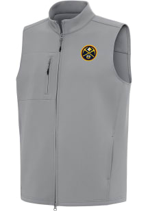 Antigua Denver Nuggets Mens Grey Demand Sleeveless Jacket