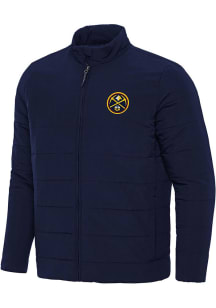 Antigua Denver Nuggets Mens Navy Blue Swelter Filled Jacket