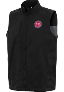 Antigua Detroit Pistons Mens Black Brisk Sleeveless Jacket