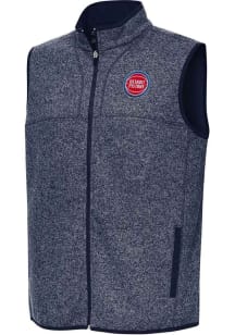 Antigua Detroit Pistons Mens Navy Blue Fortune Sleeveless Jacket