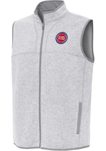 Antigua Detroit Pistons Mens Grey Fortune Sleeveless Jacket