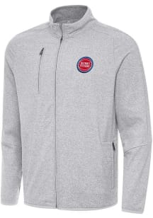 Antigua Detroit Pistons Mens Grey Hold Up Light Weight Jacket