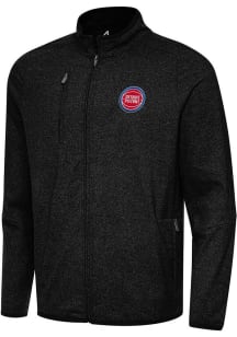 Antigua Detroit Pistons Mens Black Hold Up Light Weight Jacket