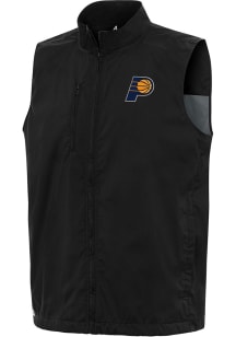 Antigua Indiana Pacers Mens Black Brisk Sleeveless Jacket
