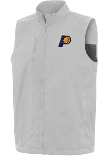 Antigua Indiana Pacers Mens Grey Brisk Sleeveless Jacket