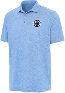 Antigua Los Angeles Clippers Mens Light Blue Par 3 Short Sleeve Polo