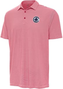 Antigua Los Angeles Clippers Mens Red Twine Short Sleeve Polo