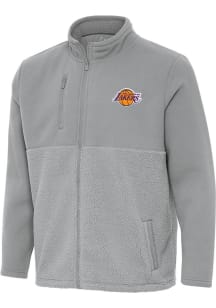Antigua Los Angeles Lakers Mens Grey Daily Fused Medium Weight Jacket