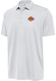 Antigua Los Angeles Lakers Mens White Ellipse Short Sleeve Polo