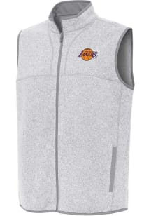 Antigua Los Angeles Lakers Mens Grey Fortune Sleeveless Jacket