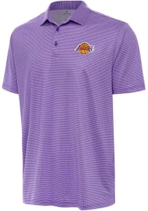 Antigua Los Angeles Lakers Mens White Rings Short Sleeve Polo
