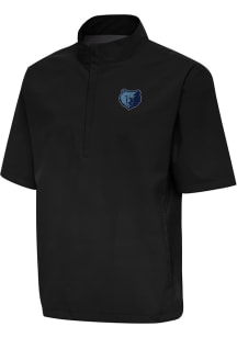 Antigua Memphis Grizzlies Mens Black Alternate Brisk Short Sleeve Jacket