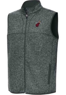 Antigua Miami Heat Mens Grey Alternate Fortune Sleeveless Jacket