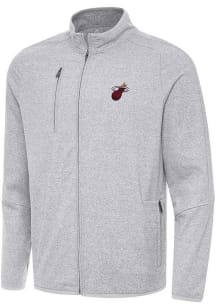 Antigua Miami Heat Mens Grey Alternate Hold Up Light Weight Jacket
