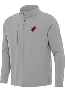 Antigua Miami Heat Mens Grey Alternate Regard Light Weight Jacket