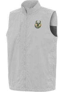Antigua Milwaukee Bucks Mens Grey Brisk Sleeveless Jacket