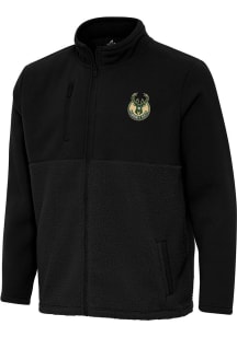 Antigua Milwaukee Bucks Mens Black Daily Fused Medium Weight Jacket