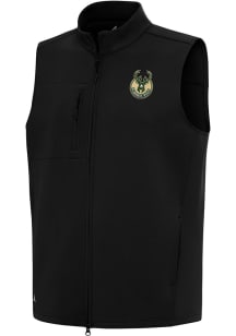 Antigua Milwaukee Bucks Mens Black Demand Sleeveless Jacket