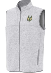 Antigua Milwaukee Bucks Mens Grey Fortune Sleeveless Jacket
