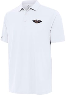 Antigua New Orleans Pelicans Mens White Era Short Sleeve Polo