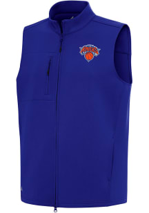 Antigua New York Knicks Mens Blue Demand Sleeveless Jacket